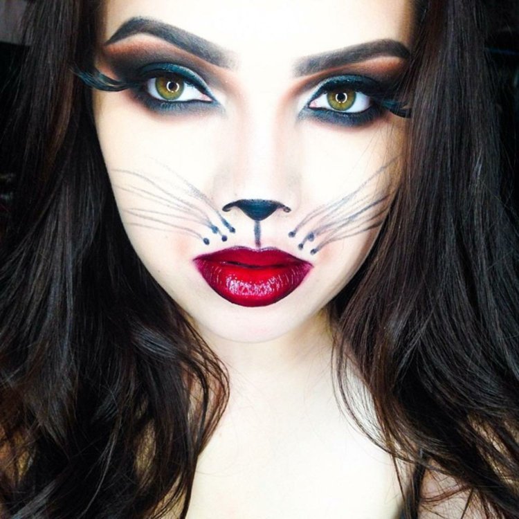 maquillage chat halloween