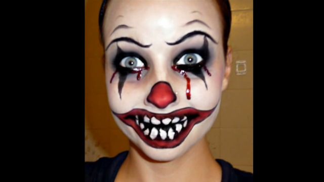 maquillage clown halloween