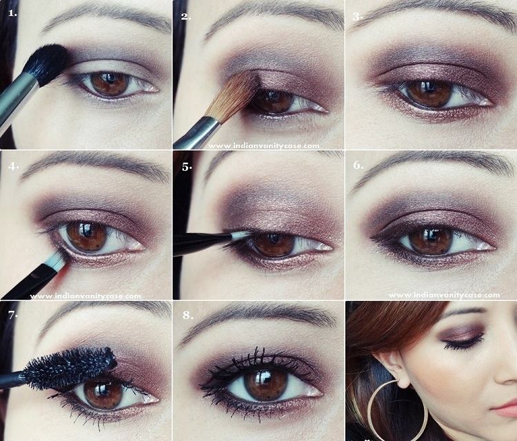 tuto maquillage yeux marrons