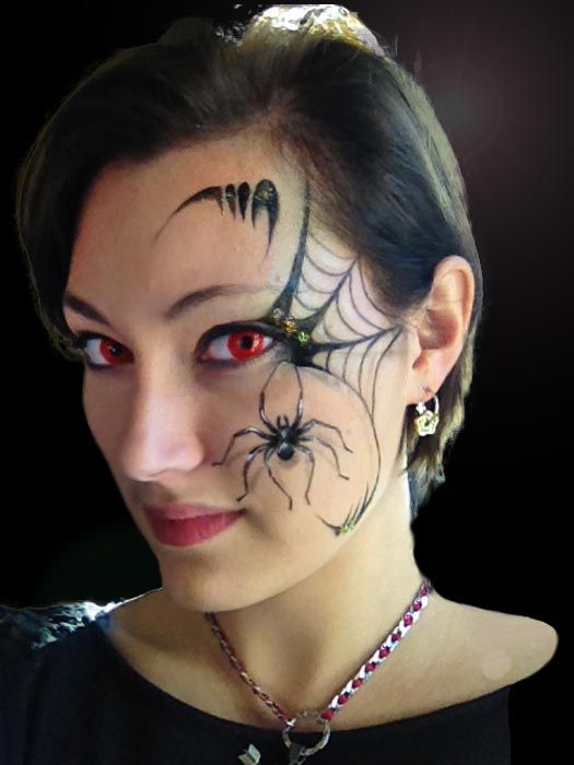 maquillage araignée halloween