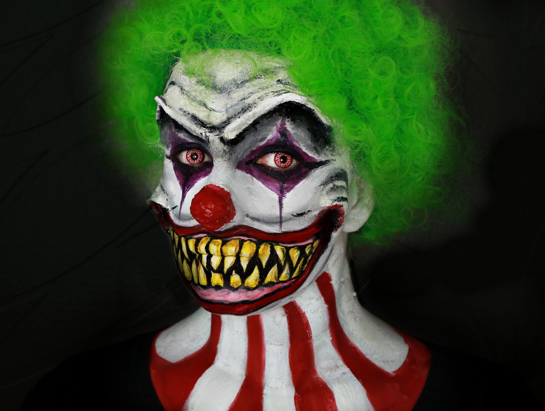 maquillage halloween clown