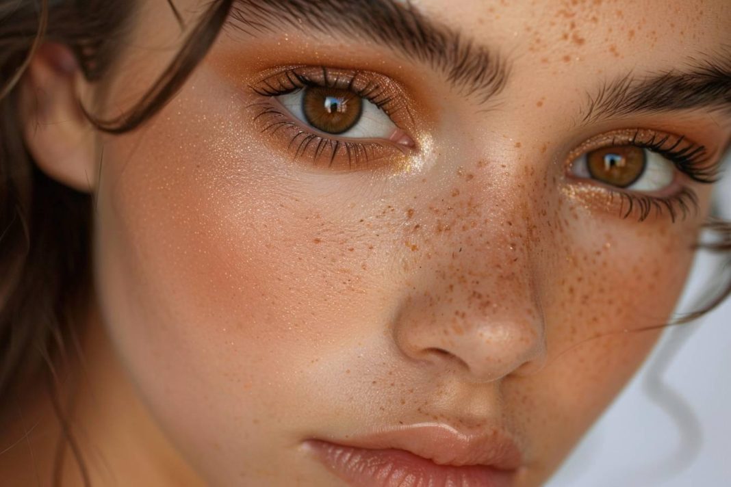 Maquillage yeux marron